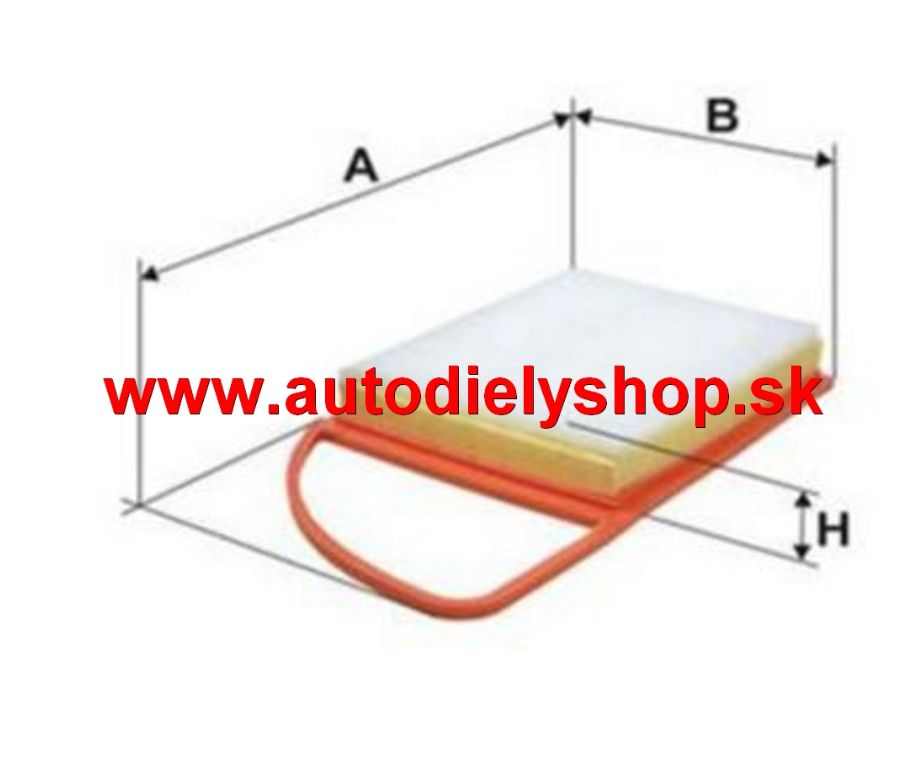 Peugeot 301 2013- Vzduchový filter /FILTRON/ - 1,6HDi - 1,4HDi