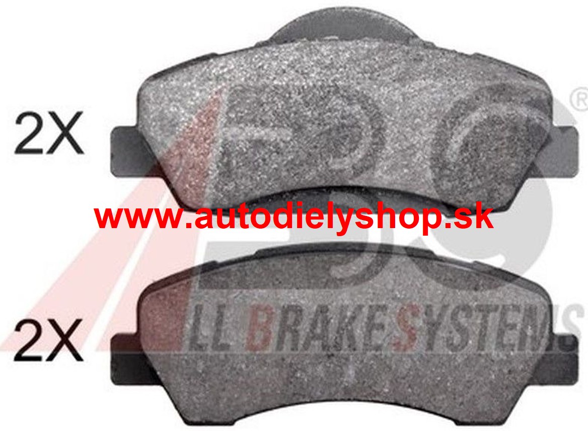 Peugeot 301 2013-  Predné platničky SADA /výrobca A.B.S./ - pre plné kotúče