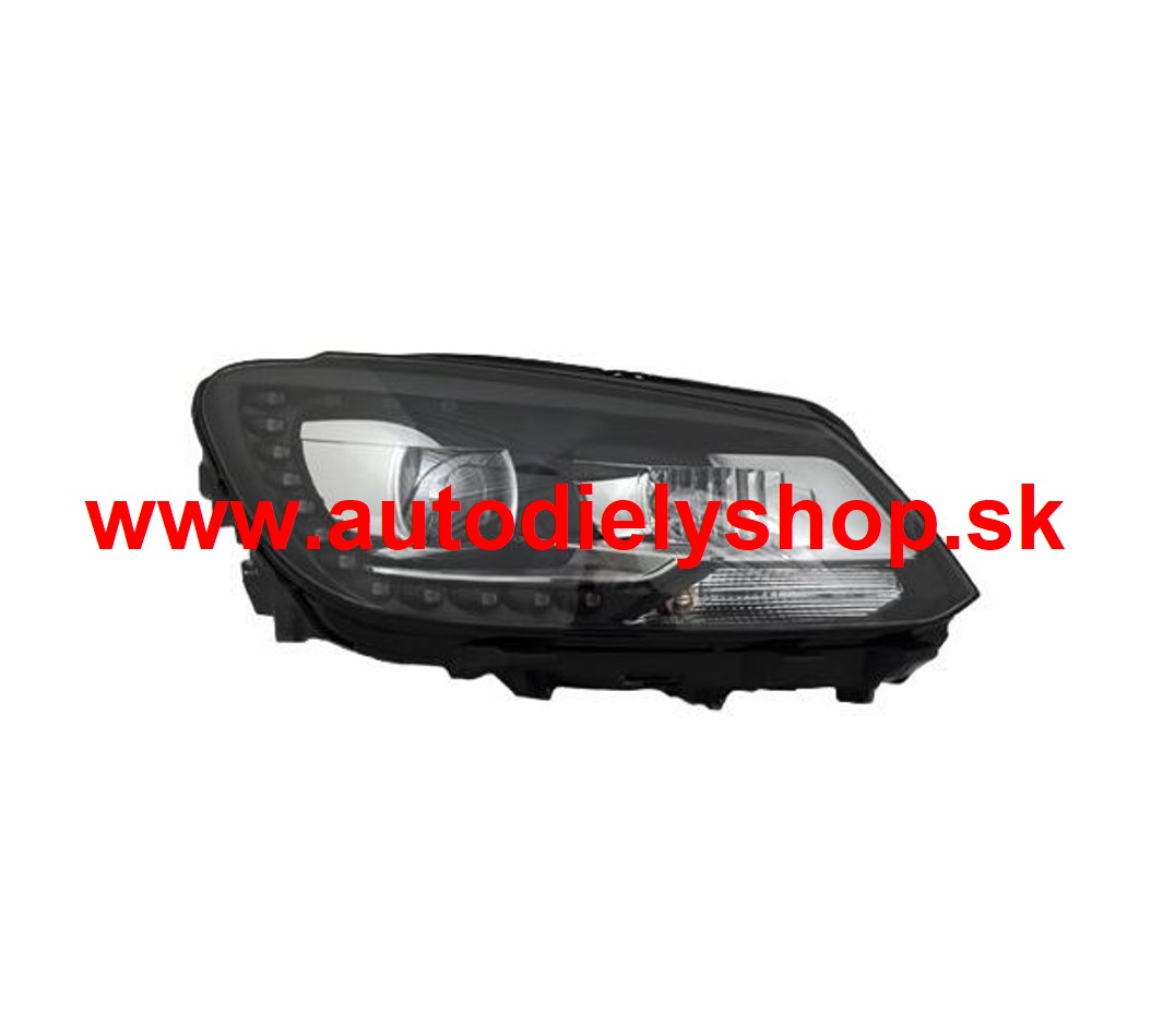 VW TOURAN 05/10- predné svetlo BI-XENON D3S + H7 + LED pravé 