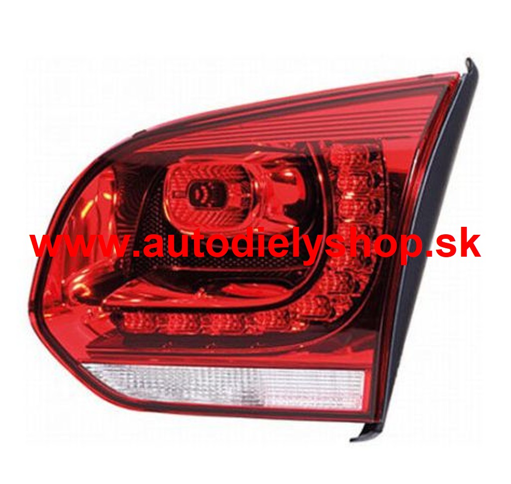 VW GOLF VI GTI 5/09-12 zadné svetlo LED vnútorné komplet červené pravé 