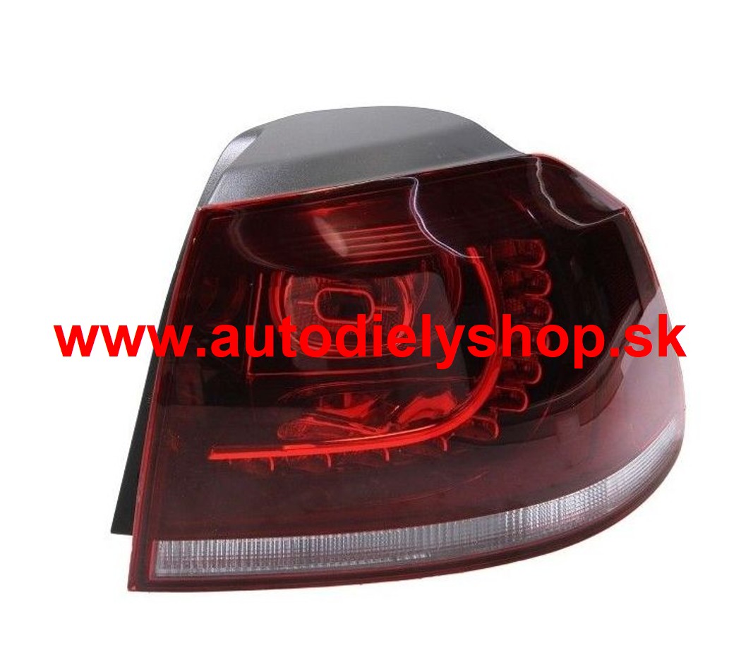 VW GOLF VI GTI 5/09-12 zadné svetlo LED vonkajšie komplet dymové pravé 