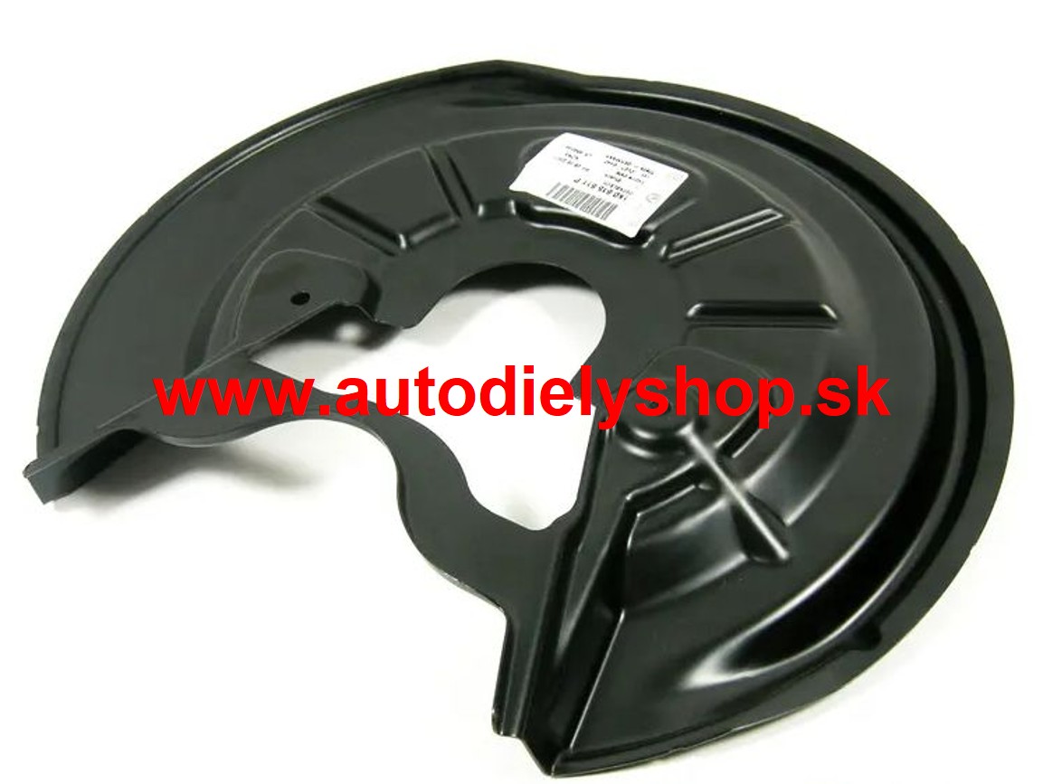 VW GOLF VI GTI 5/09-12  prachový štít zadného brzdového kotúča 286x12 mm ľavý 