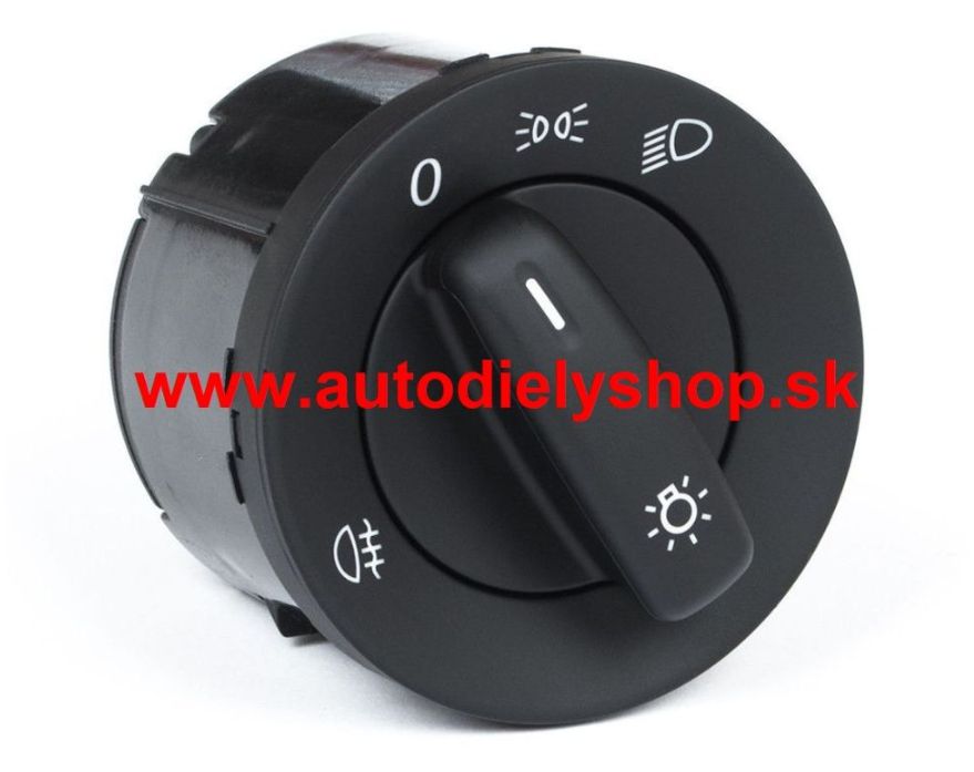 VW GOLF VI GTI 5/09-12  spínač hlavných svetlometov so zadnou hmlovkou (10pin)
