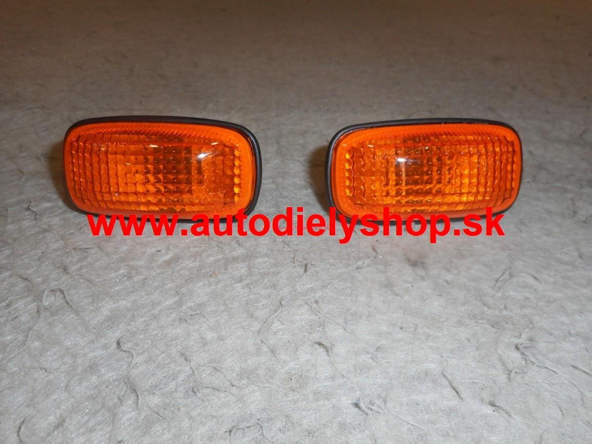 Nissan Primera 96-99 bočné smerovky oranžové Sada Ľavé+Pravé 