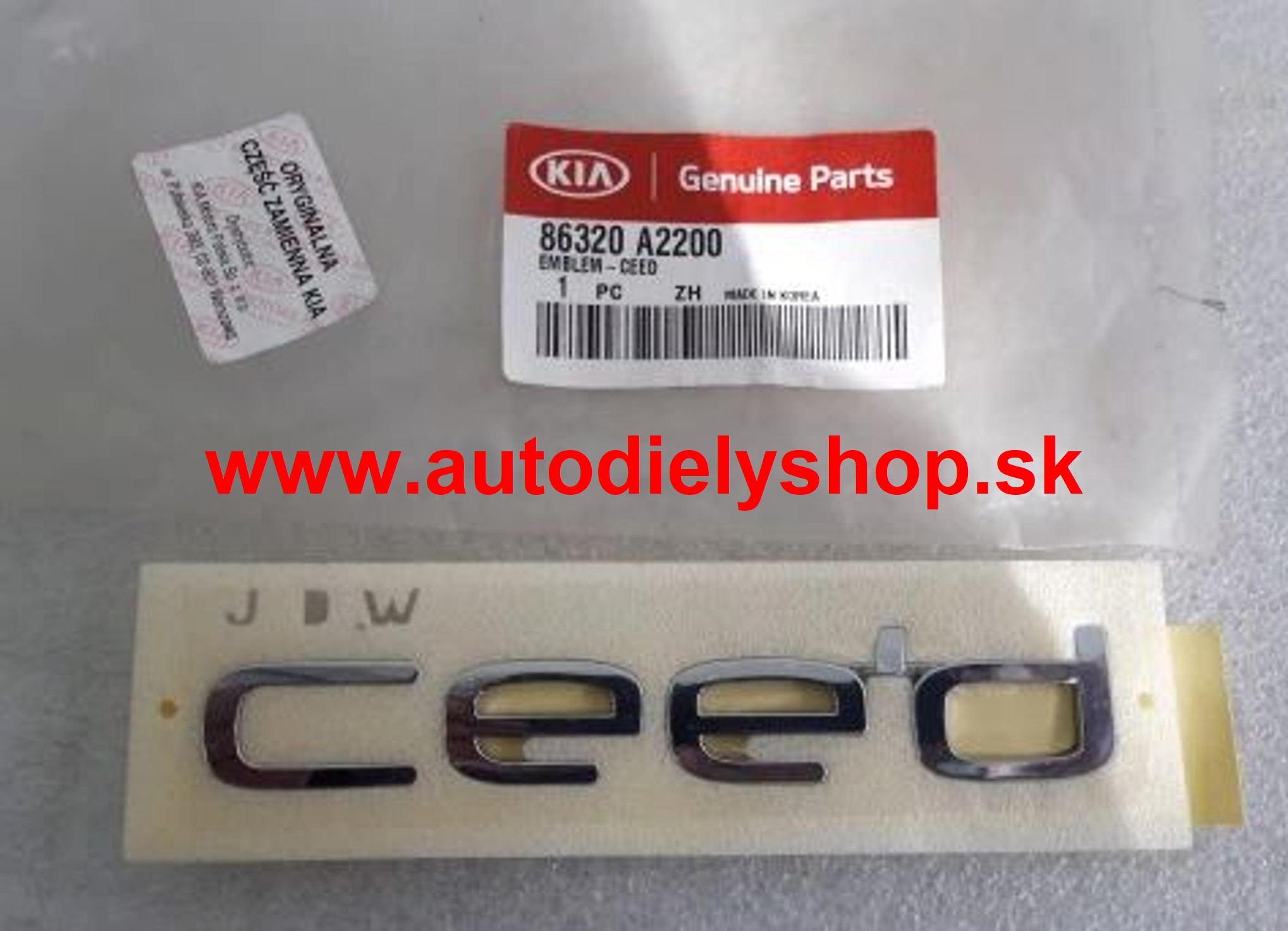 Kia Cee'd 5/2012-9/2015 zadný nápis CEED /ORIGINÁL/ pre COMBI,SW