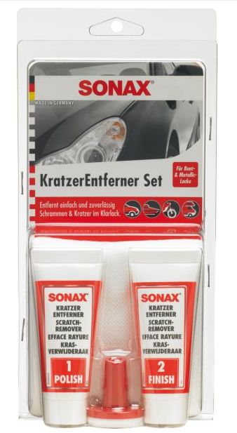 SONAX Súprava na odstraňovanie rýh z laku, 2×25 ml