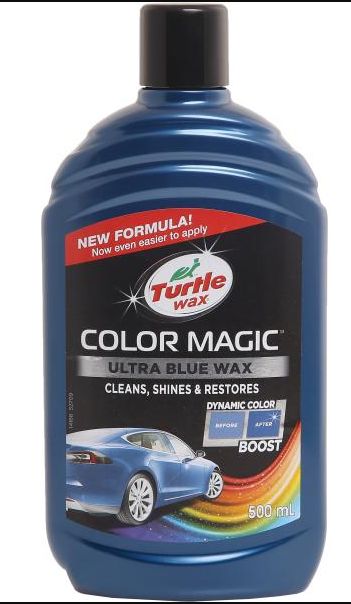 Turtle WAX Farebný vosk - modrý 500ml