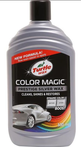 Turtle WAX Farebný vosk - strieborný 500ml