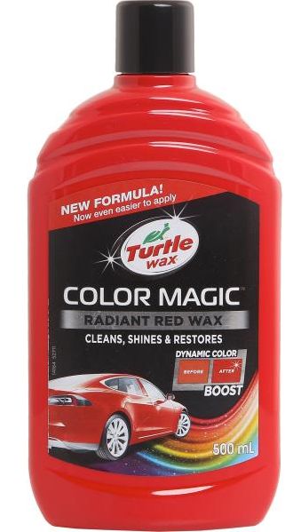 Turtle WAX Farebný vosk - červený 500ml