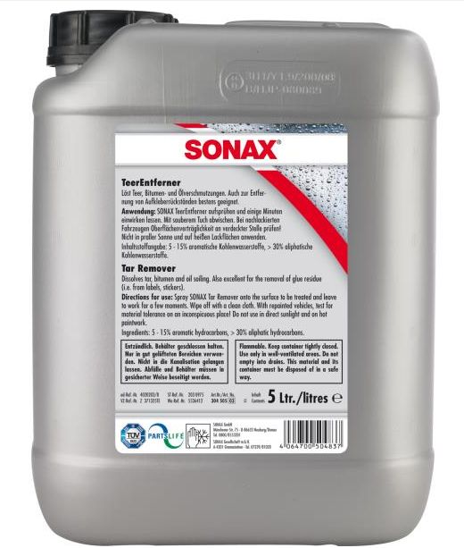 SONAX Odstraňovač asfaltových skvrn a vosku, 5 L