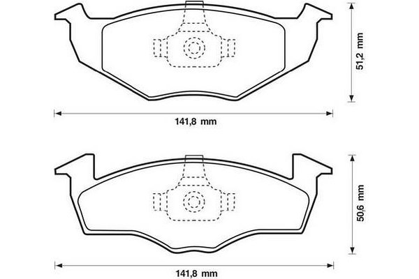predné platničky Sada /SRL / 141mm