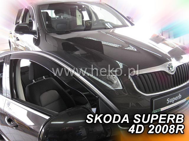 DEFLEKTORY - ŠKODA SUPERB II 2008-2015 (PREDNÉ)