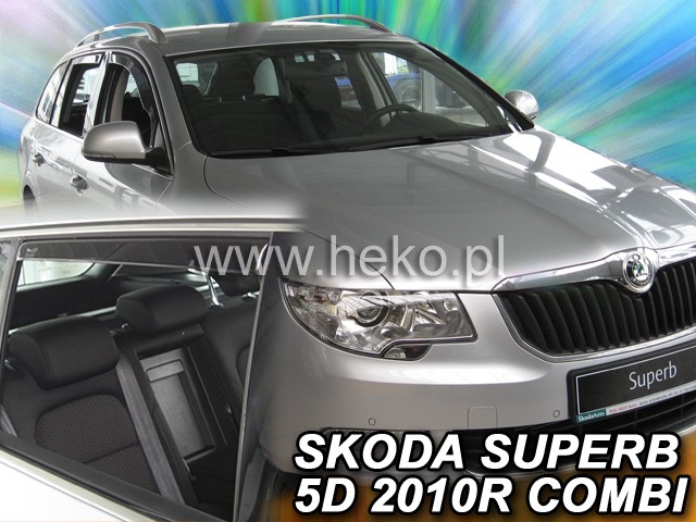 DEFLEKTORY - ŠKODA SUPERB II COMBI 2008-2015 (+ZADNÉ)