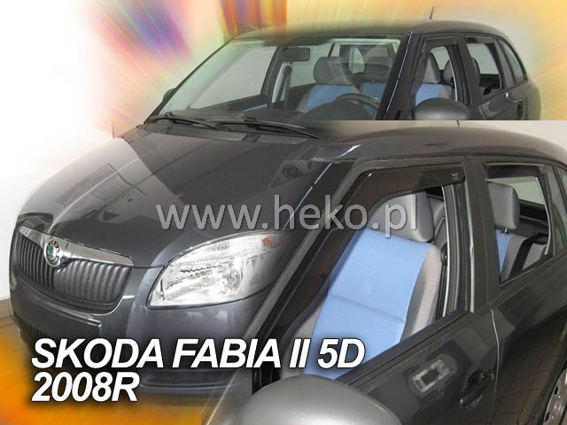 DEFLEKTORY - ŠKODA FABIA II COMBI 2007-2014 (+ZADNÉ)