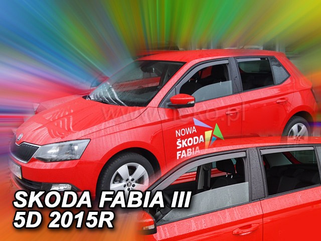 DEFLEKTORY - ŠKODA FABIA III HTB OD 2014 (+ZADNÉ ROVNÉ)