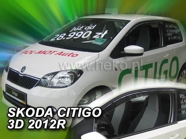 DEFLEKTORY - ŠKODA CITIGO 3-DVERE OD 2012 (PREDNÉ)