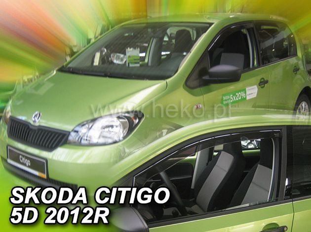 DEFLEKTORY - ŠKODA CITIGO 5-DVERÍ OD 2012 (PREDNÉ)