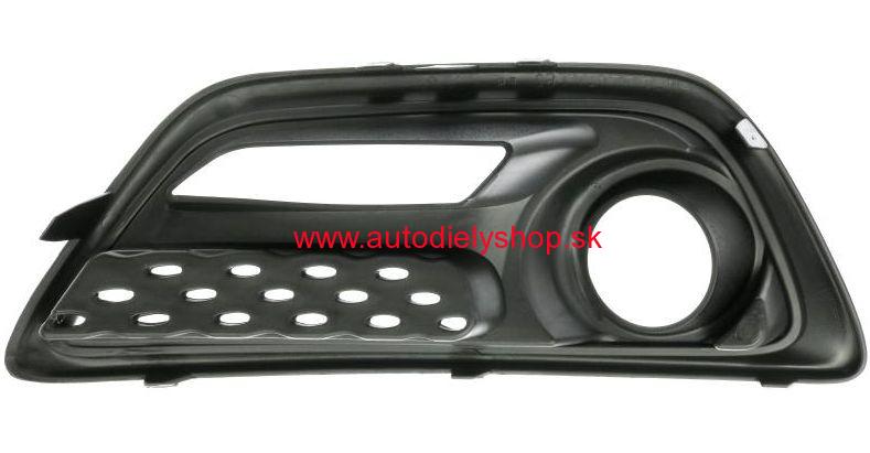 Renault Captur 6/2013- mriežka predného nárazníka Pravá / s otvorom na hmlovku