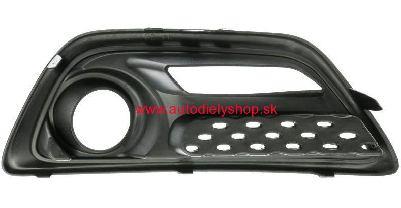 Renault Captur 6/2013- mriežka predného nárazníka Lavá / s otvorom na hmlovku
