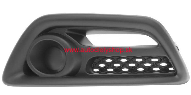 Renault Captur 6/2013- mriežka predného nárazníka Lavá / bez otvoru na hmlovku