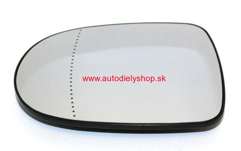 Renault CLIO III 6/2009-2012 sklo zrkadla s držiakom Lave