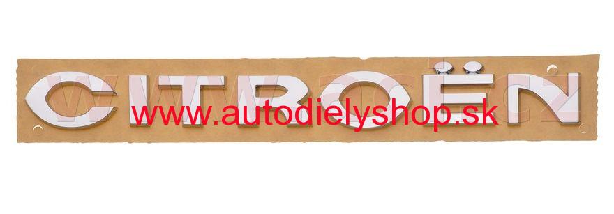 Citroen BERLINGO 6/12- zadný nápis CITROEN na zadné dvere 1 krídlové