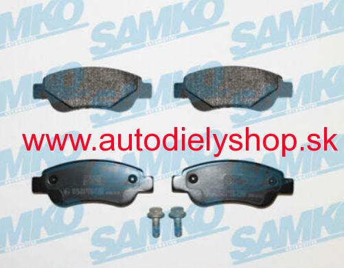 Peugeot 107 05/2012 -  Predné platničky SADA /SAMKO/