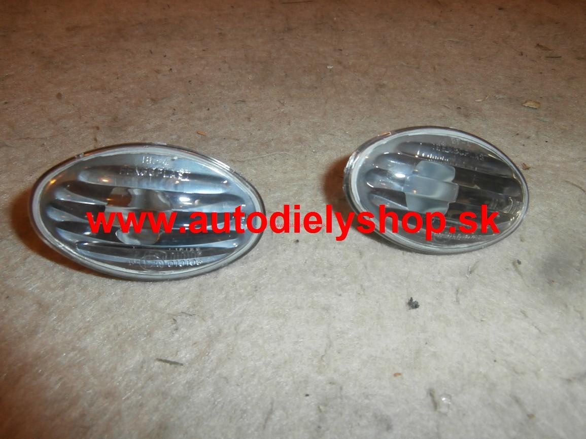  Opel Corsa B 93-00 bočné smerovky čierne Sada Ľavé+Pravé 
