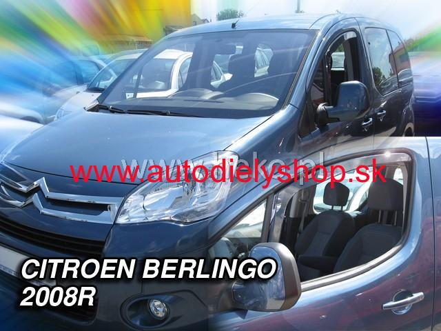 Peugeot Partner od 2008 (predné) - deflektory Heko