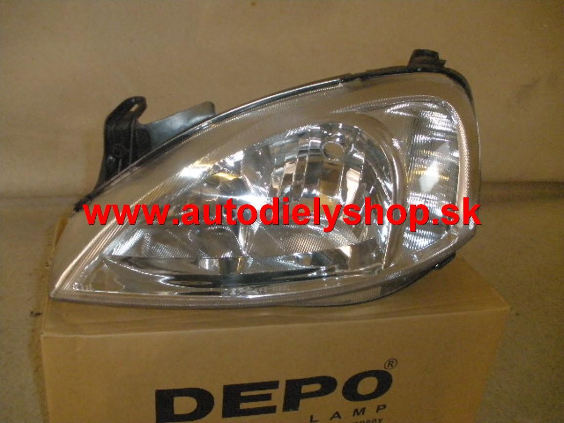 Opel Corsa C 00-6/02 svetlo H7+H7 Ľavé 