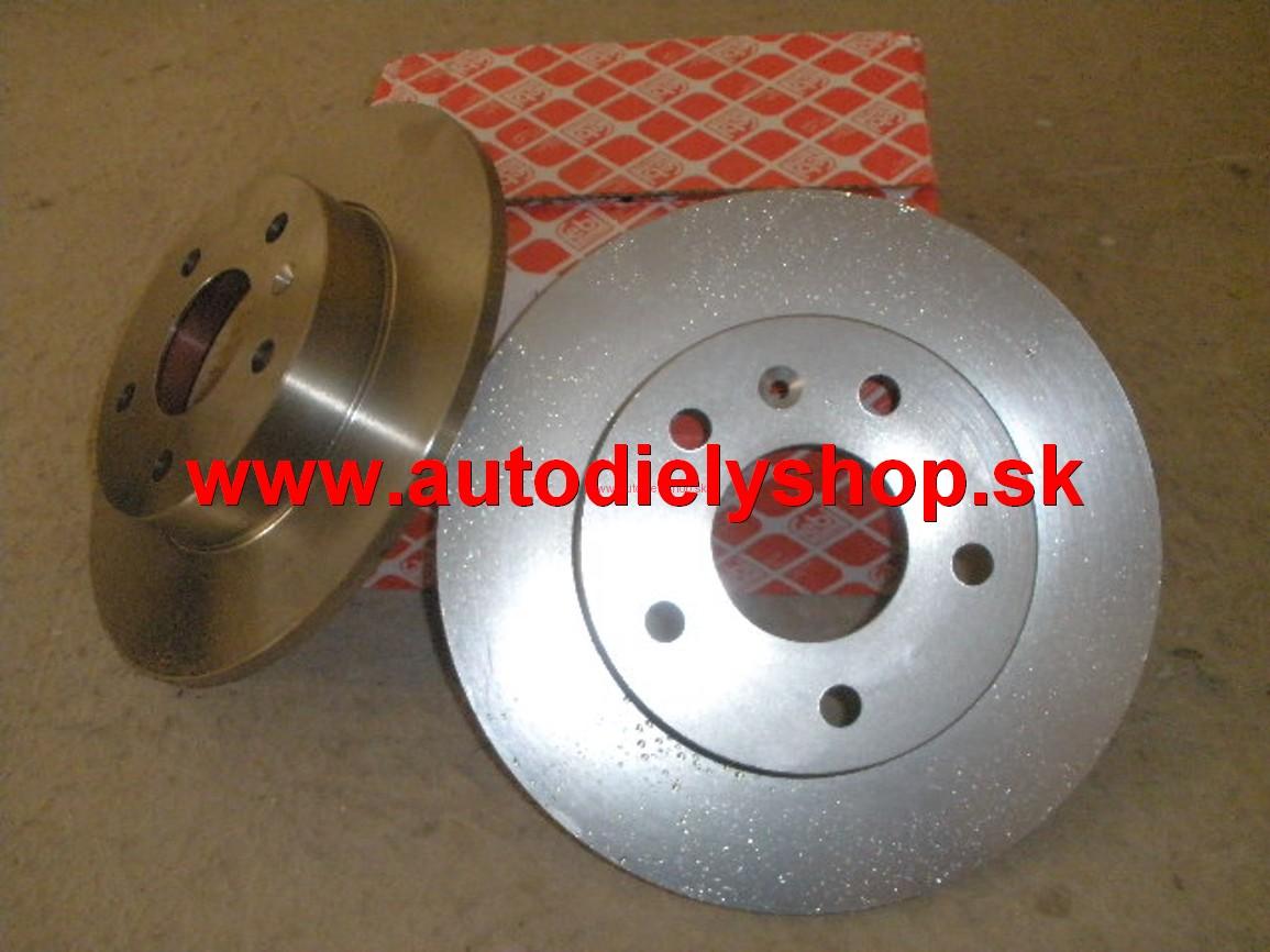 Opel MERIVA 2/03- zadné brzdové kotúče Sada Ľavé+Pravé,plné 264mm 