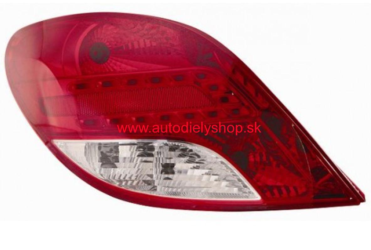 Peugeot 207 5/06- Peugeot 207 5/06- zadné svetlo Lavé,HB / od r.v.7/2009 LED