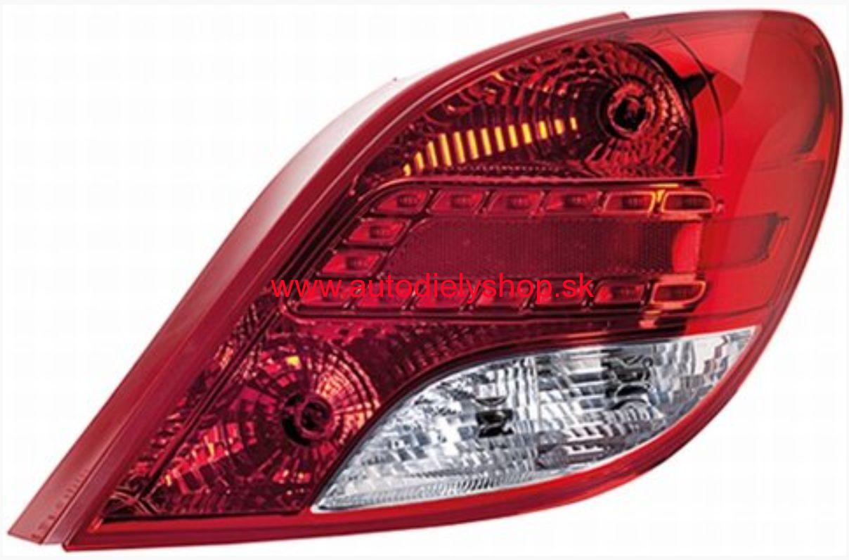 PEUGEOT 207 5/06- Zadné svetlo Pravé 3/5DV -HELLA /od r.výroby 7/2009-