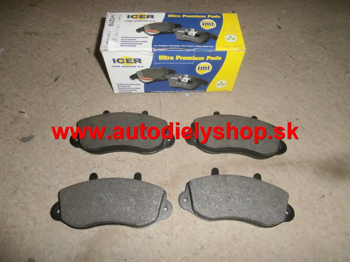 Opel MOVANO 4/99-03 predné platničky 1,9DTi-2,2DTi-2,5DTi-2,8DTi 