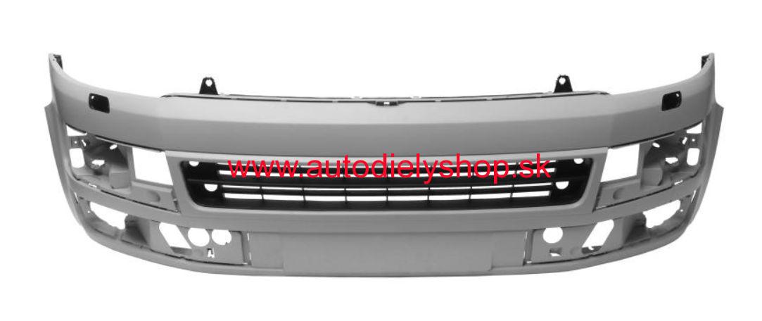 VW TRANSPORTER T5 11/2009- predný nárazník /CARAVELLE/s otvormi na ostrekovače