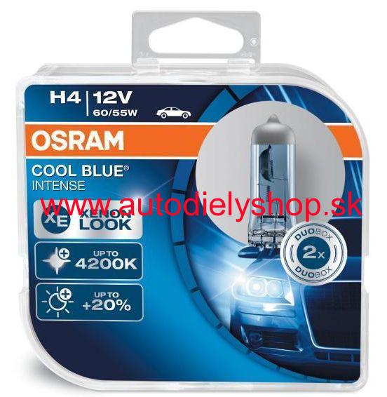 Žiarovka Osram Cool Blue Intense 64193CBI-HCB H4 P43t-38 12V 60/55W