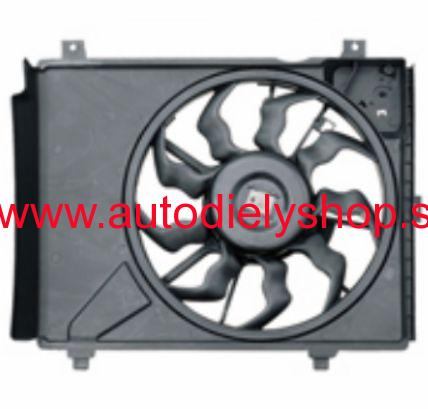 Hyundai I10 10/07- Ventilátor Chladičov /bez rezistora 345mm/