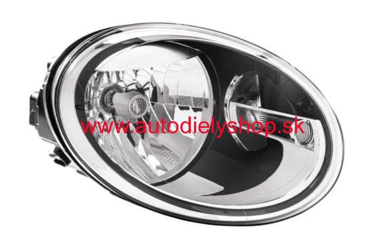 VW BEETLE 4/2011- predné svetlo H4 Pravé / Originál /