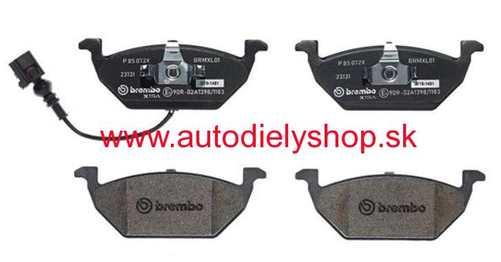 W BEETLE 04/2011- Predné platničky, sada -BREMBO