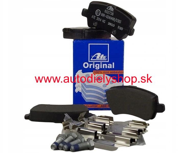 Volvo XC60 9/08- zadné platničky Sada / ATE / -106,2mm