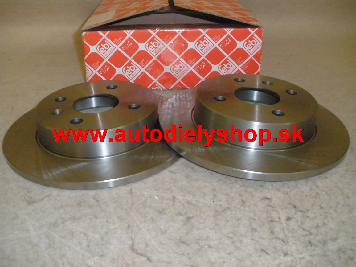  Opel ZAFIRA 1/99-9/05 zadné kotúče Sada Ľavé+Pravé,plné/ FEBI / 4dier 	