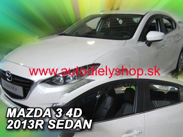 Mazda 3 Sedan 2013-2019 (so zadnými) - deflektory Heko