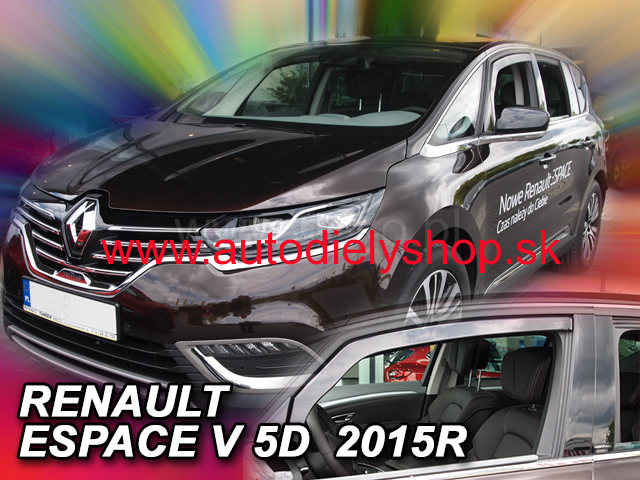 Renault Espace od 2015 (predné) - deflektory Heko