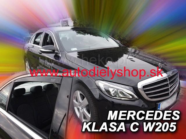Mercedes C W205 Sedan od 2014 (so zadnými) - deflektory Heko