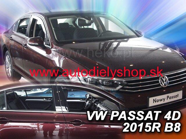 VW Passat B8 Sedan od 2014 (so zadnými) - deflektory Heko