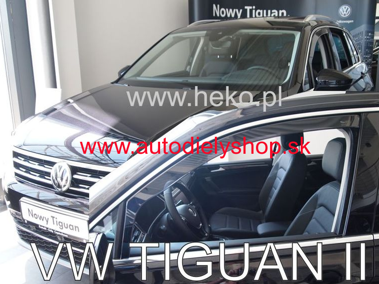 VW Tiguan od 2016 (so zadnými) - deflektory Heko