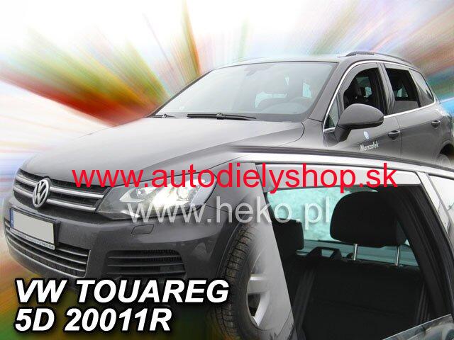 VW Touareg 2010-2018 (so zadnými) - deflektory Heko