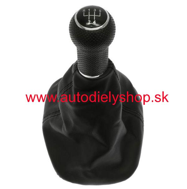 VW BORA 9/98- rukoveť riadiacej paky s kožou / 5 rýchlostná