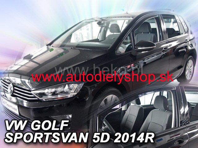 VW Golf Sportsvan od 2014 (predné) - deflektory Heko
