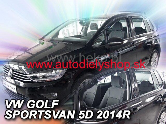VW Golf Sportsvan od 2014 (so zadnými) - deflektory Heko